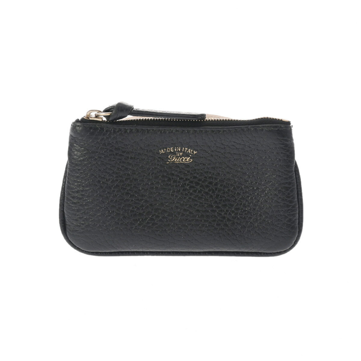 Gucci Black Coin Leather Key Ring Case